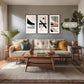 Bold Geometric Triptych with Moonstone Blue - Sage and Rose Prints