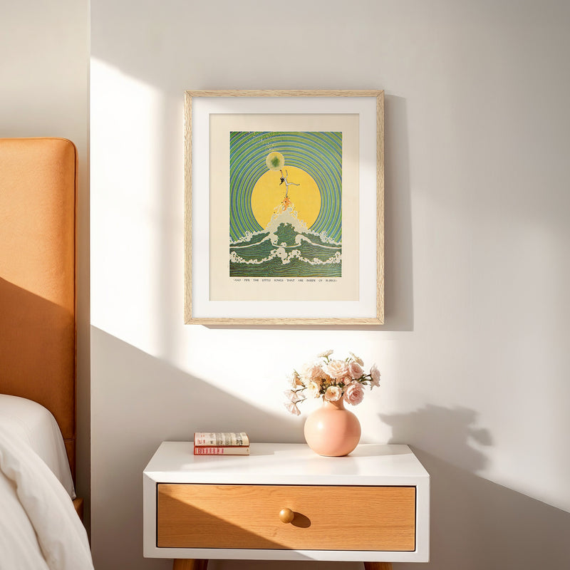 Emerald Green Wabi Sabi Print - Sage and Rose Prints