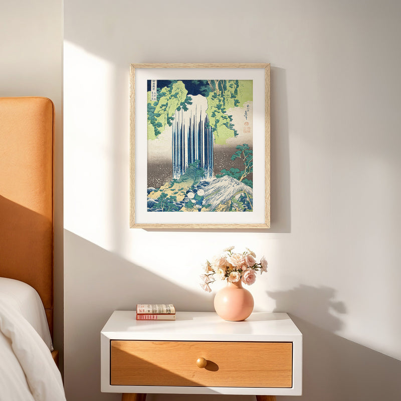 Wabi Sabi Waterfall in Royal Blue and Green - Sage and Rose Prints