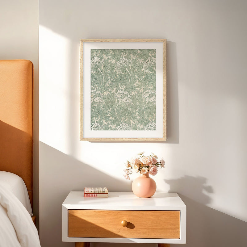 Muted Sage Wall Art - Sage and Rose Prints