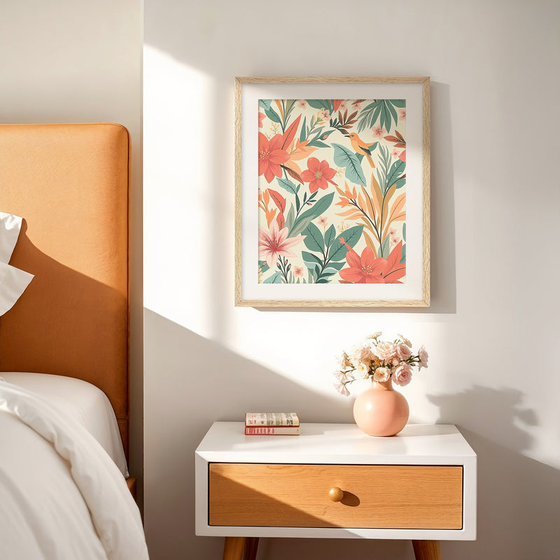 Bright Tropical Deco Prints - Sage and Rose Prints