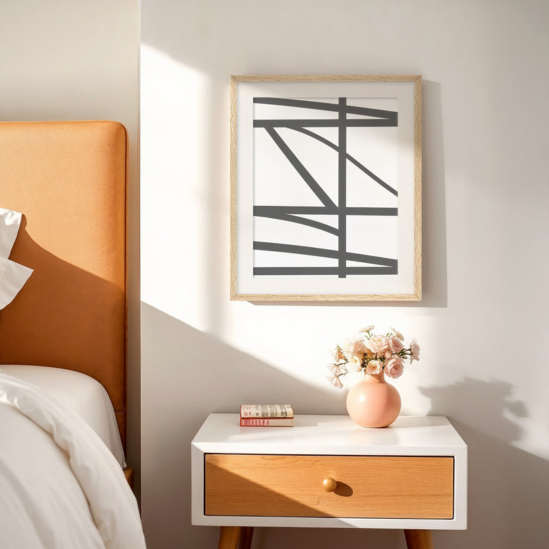 Minimalist Dove Grey Print - Sage and Rose Prints