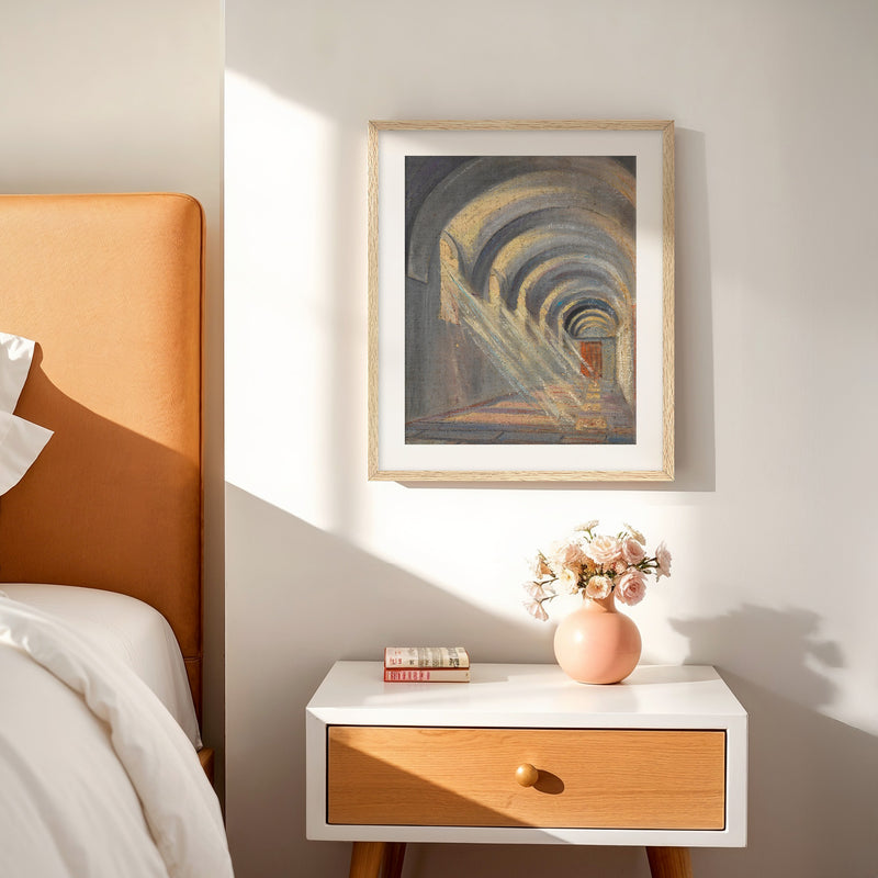 Slate Blue Hallway - Sage and Rose Prints