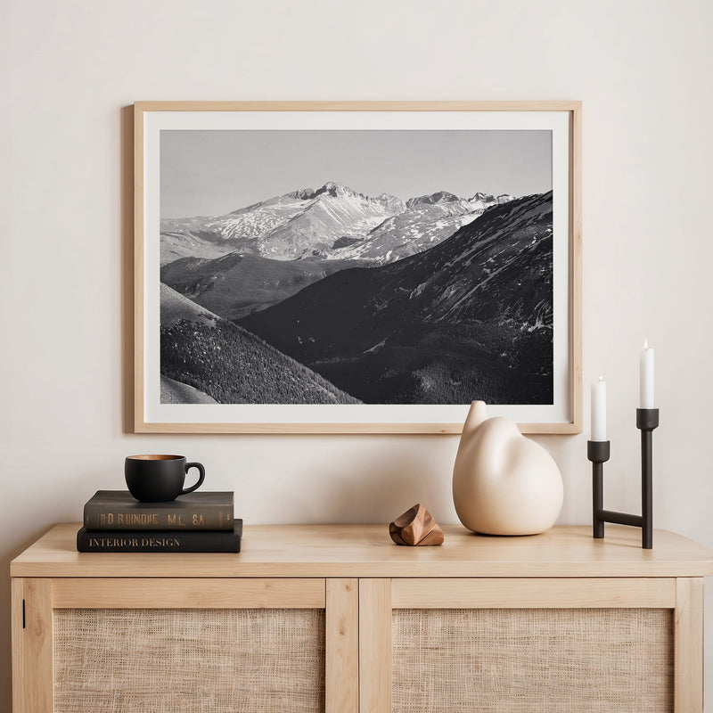 AK-18 Historic Ansel Adams Black And White Landscape Photo - Sage and Rose Prints