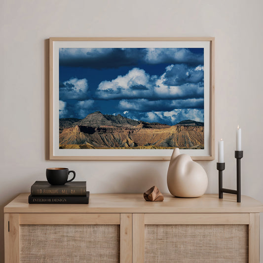 Royal Blue Desert Mountain Photography - Sage and Rose Prints
