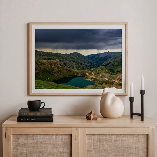 Teal and Green Mountain Photography - Sage and Rose Prints