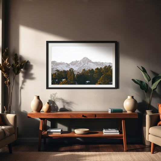 Snowy Mountain Top Photography - Sage and Rose Prints