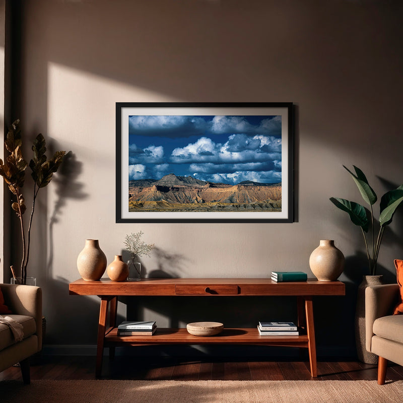 Royal Blue Desert Mountain Photography - Sage and Rose Prints