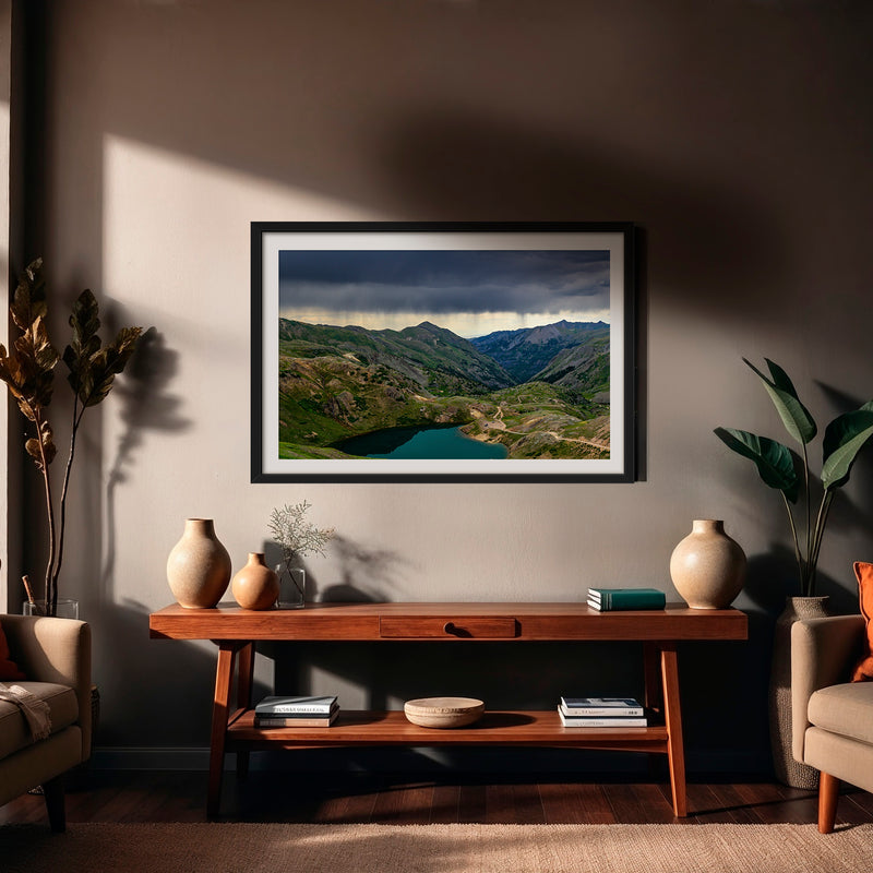 Teal and Green Mountain Photography - Sage and Rose Prints
