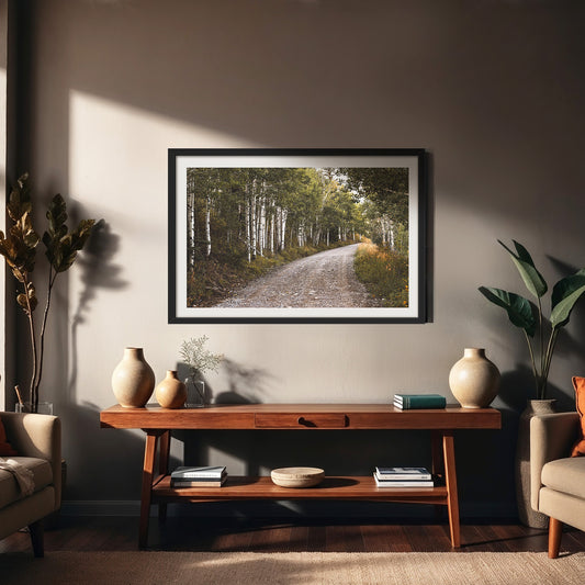 Path through the Woods Nature Photography - Sage and Rose Prints