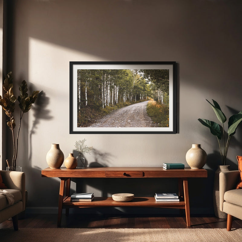 Path through the Woods Nature Photography - Sage and Rose Prints