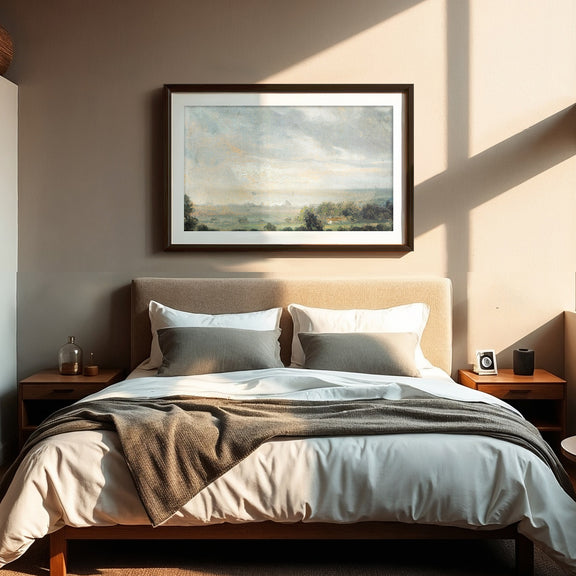 Vintage Old Masters Sky Painting - Sage and Rose Prints