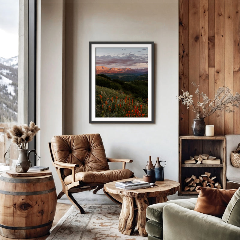 Telluride Mountain Sunset - Sage and Rose Prints