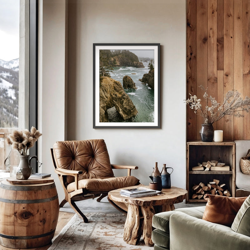 The Corridor Seaside Cliffs - Sage and Rose Prints