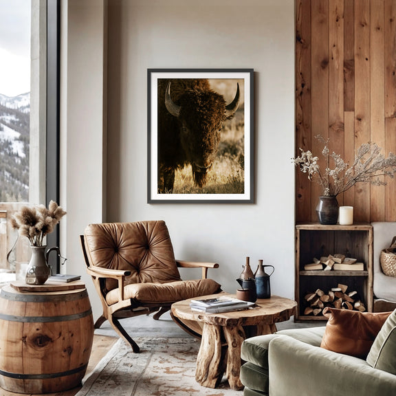 Antelope Island Bison - Sage and Rose Prints