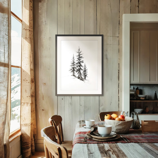 Mountain Cabin Wall Art 09-1v