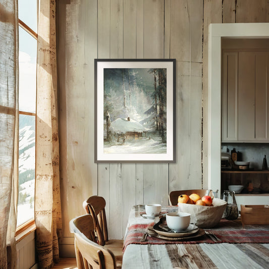 Mountain Cabin Wall Art 17-1v