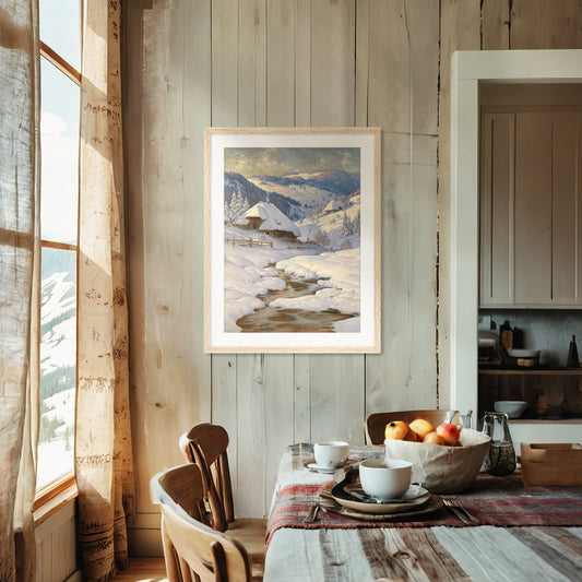 Mountain Cabin Wall Art 14-1v