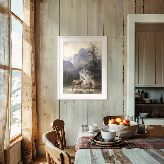 Mountain Cabin Wall Art 12-1v