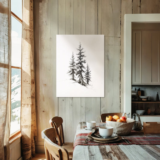 Mountain Cabin Wall Art 09-1v