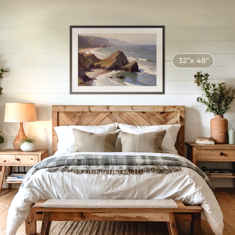 Oregon Coast Art at Canyon Beach No2 - Sage and Rose Prints