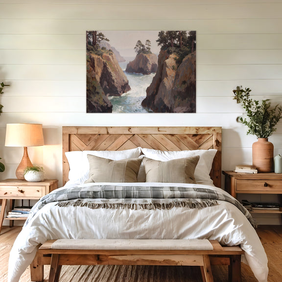 Pacific Northwest Painting Designed as Airbnb Art