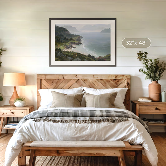 Airbnb Wall Art. Pacific Northwest Painting for a coastal Airbnb