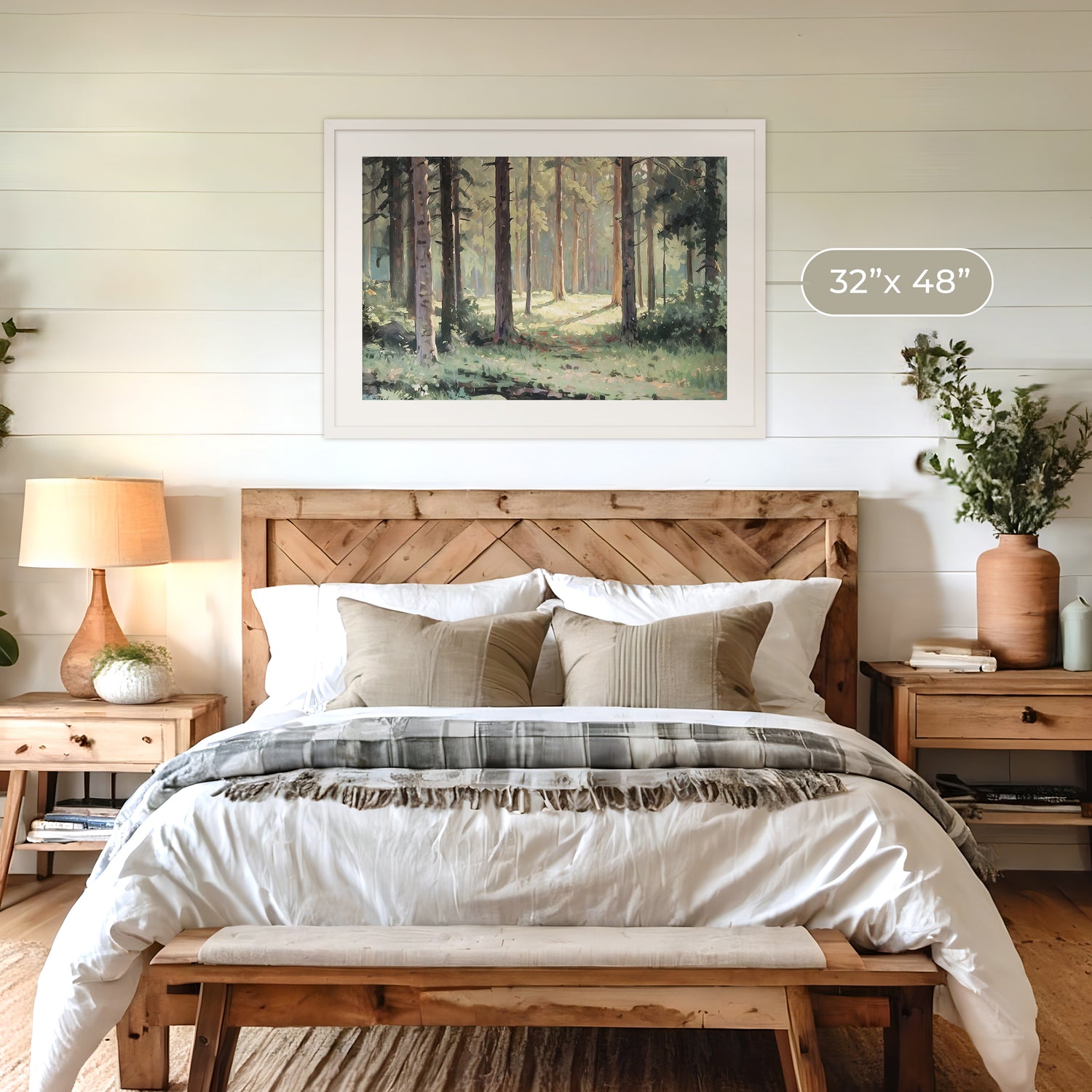 Pacific Northwest Painting designed as Airbnb Art