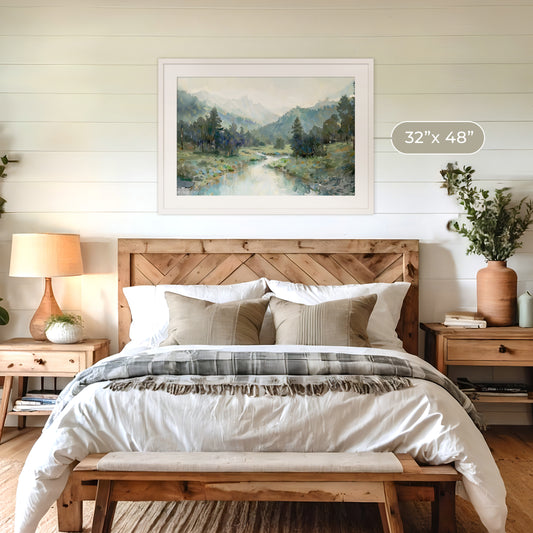 Pacific Northwest Art designed as Airbnb Art- Sage and Rose Prints