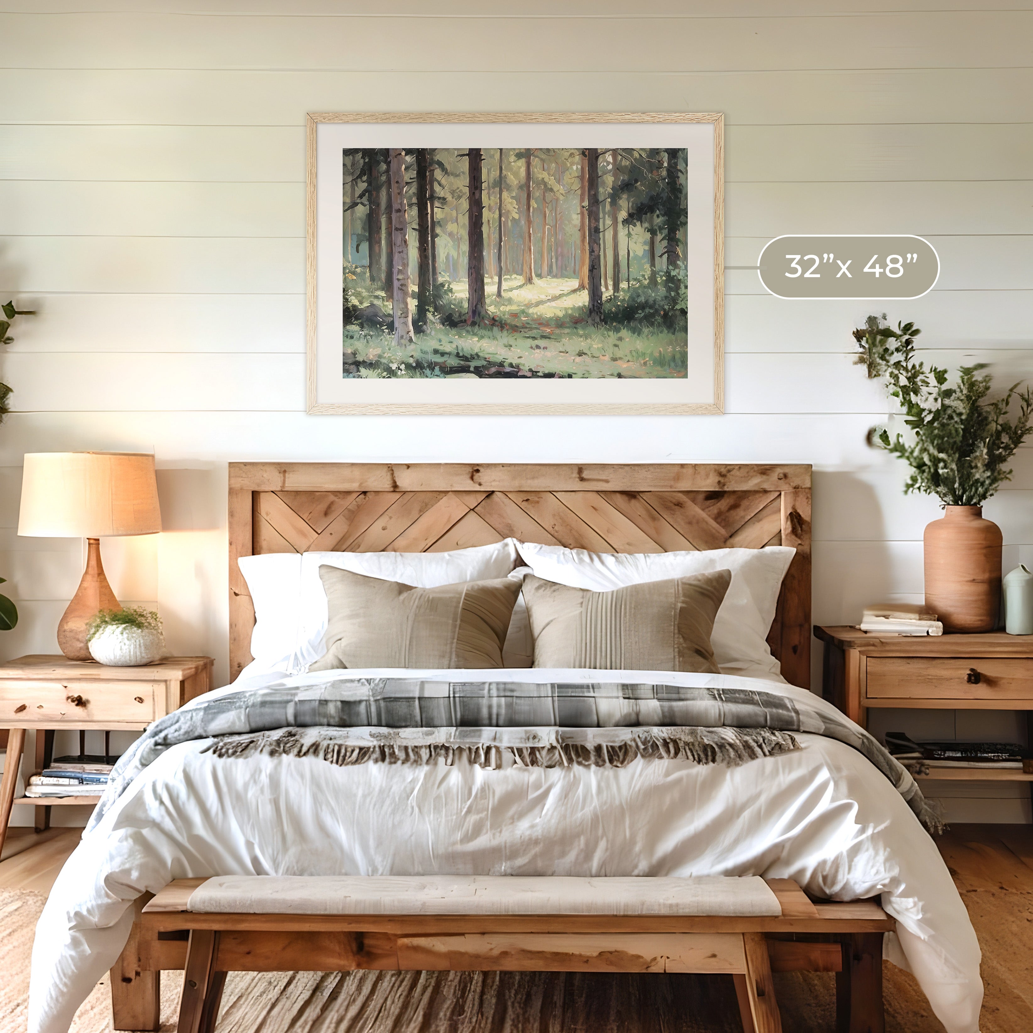 Pacific Northwest Painting designed as Airbnb Art