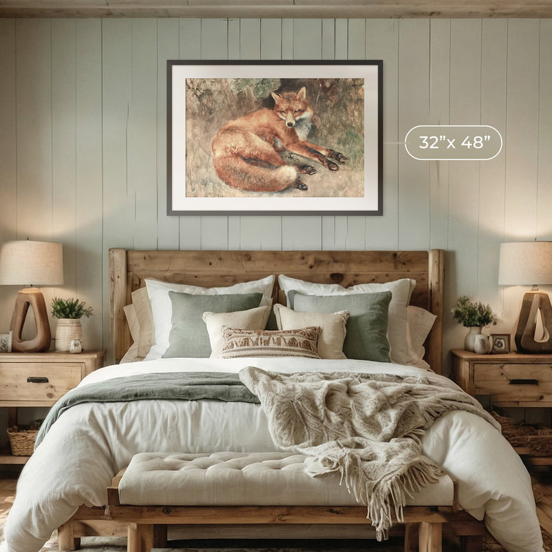 Old Masters Fox Painting - Sage and Rose Prints