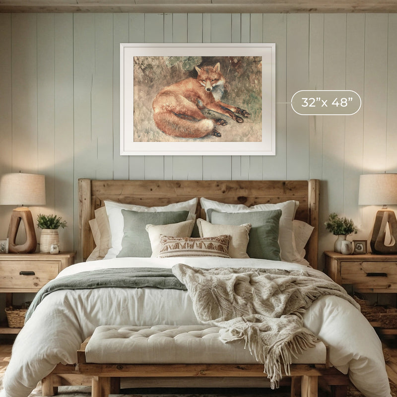 Old Masters Fox Painting - Sage and Rose Prints