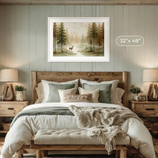 Mountain Cabin Wall Art 01-1x