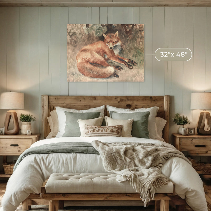 Old Masters Fox Painting - Sage and Rose Prints