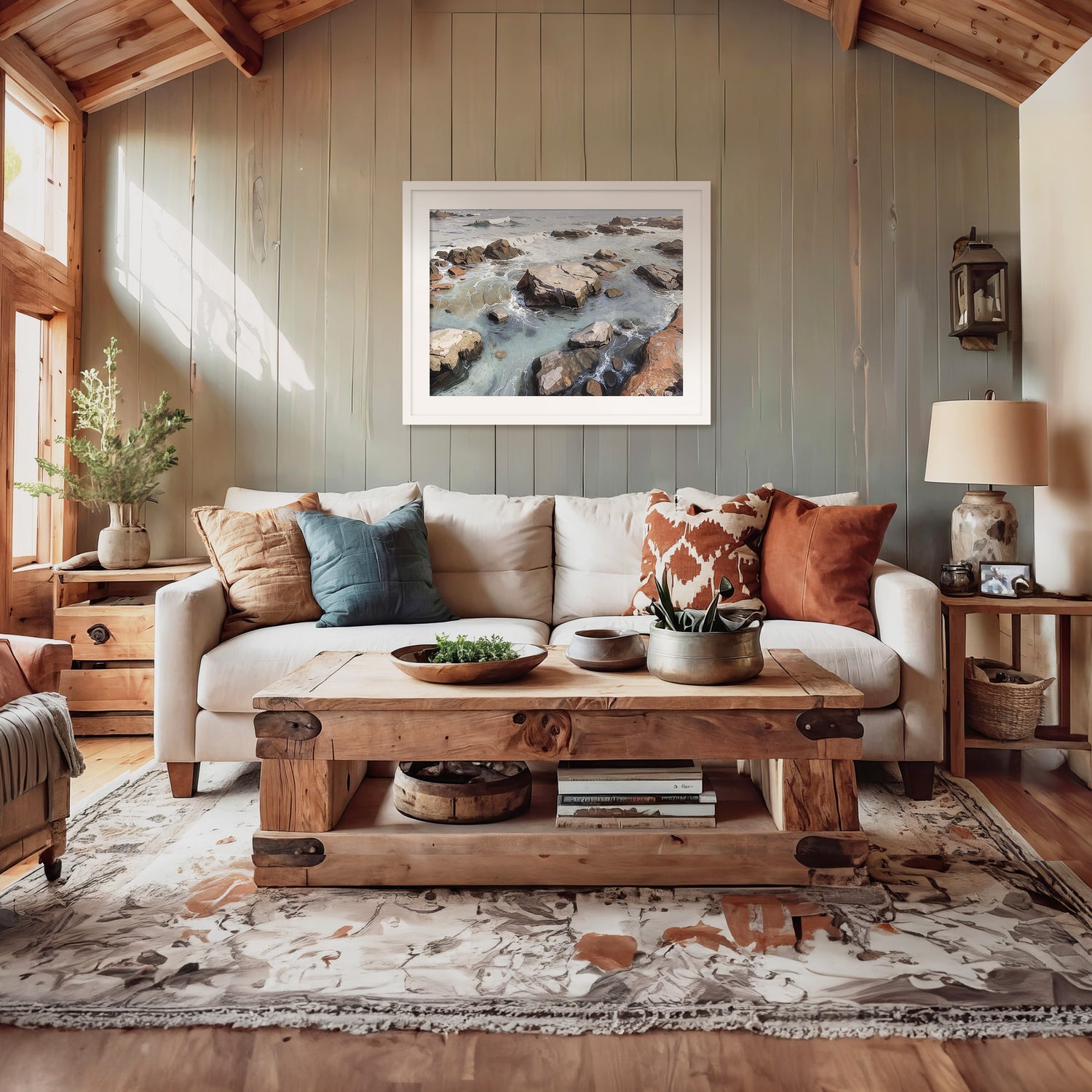 Pacific Northwest Painting Designed as Airbnb Art