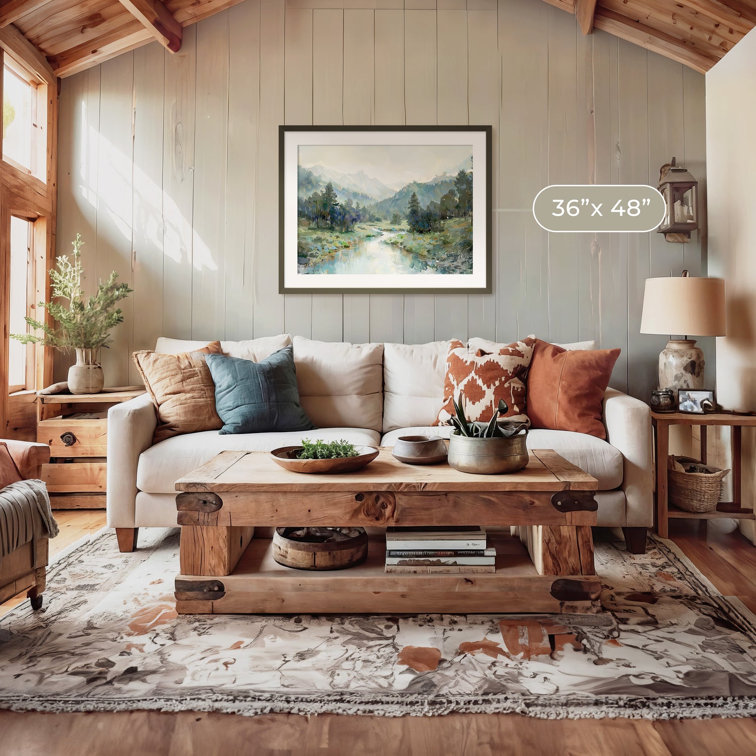 Pacific Northwest Art designed as Airbnb Art- Sage and Rose Prints