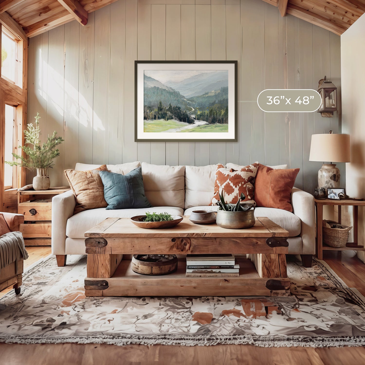 Pacific Northwest Art designed as Airbnb Art- Sage and Rose Prints