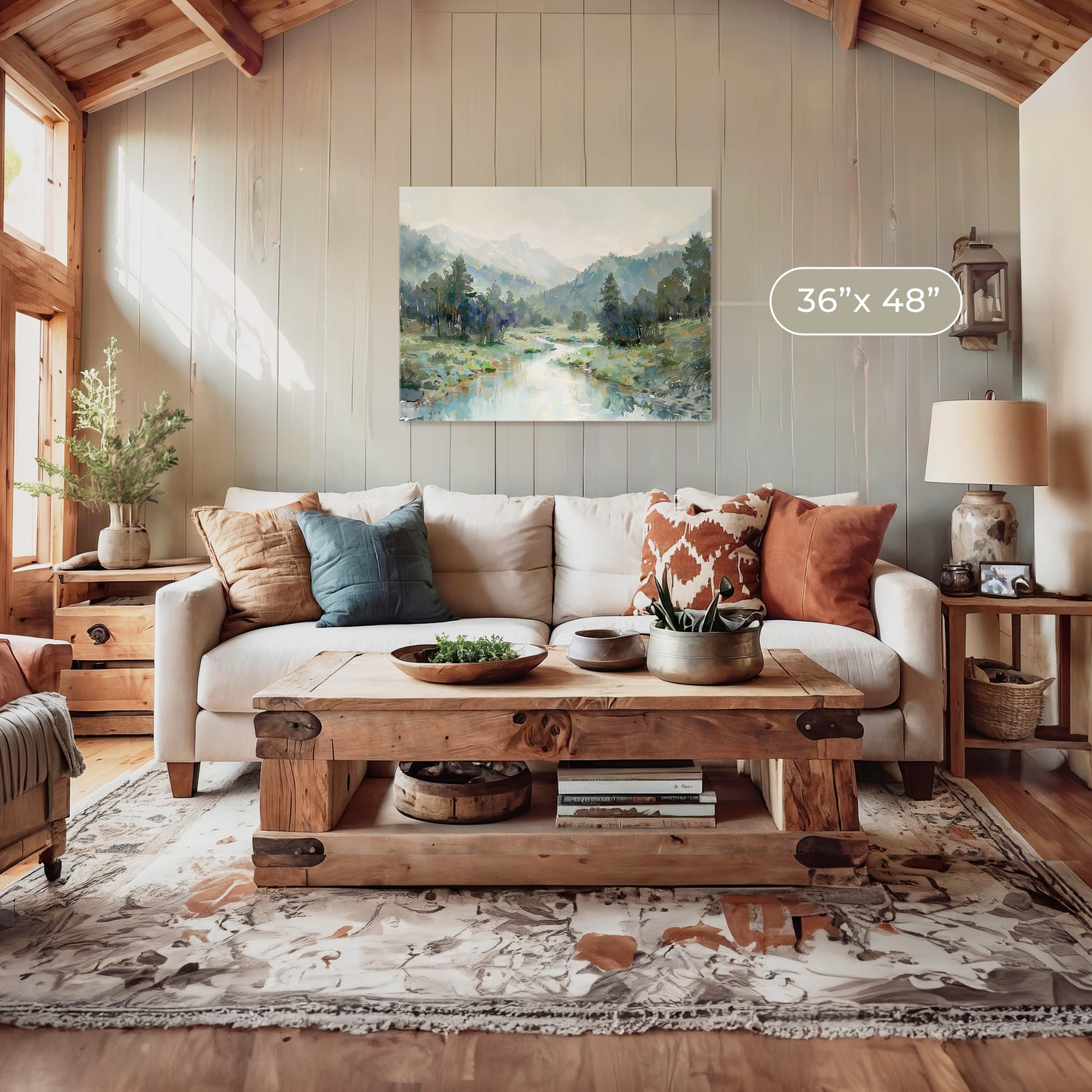 Pacific Northwest Art designed as Airbnb Art- Sage and Rose Prints