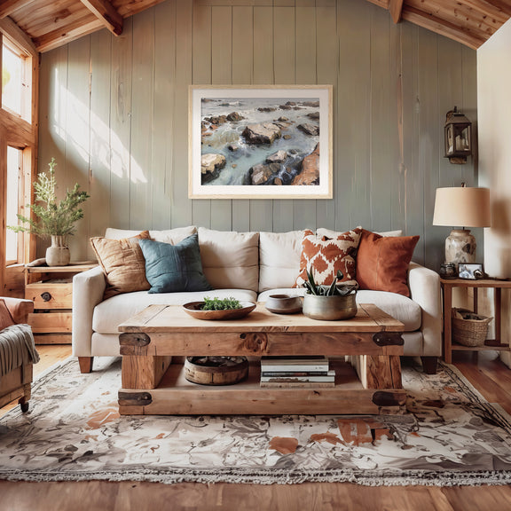 Pacific Northwest Painting Designed as Airbnb Art