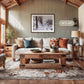 Cabin in the Snowy Landscape - Sage and Rose Prints