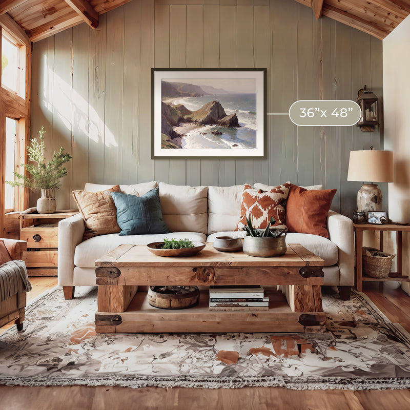 Oregon Coast Art at Canyon Beach No2 - Sage and Rose Prints