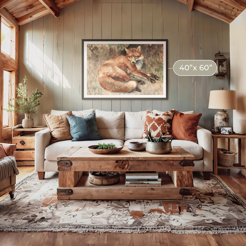 Old Masters Fox Painting - Sage and Rose Prints
