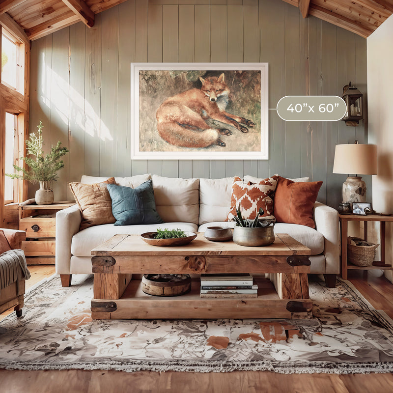 Old Masters Fox Painting - Sage and Rose Prints