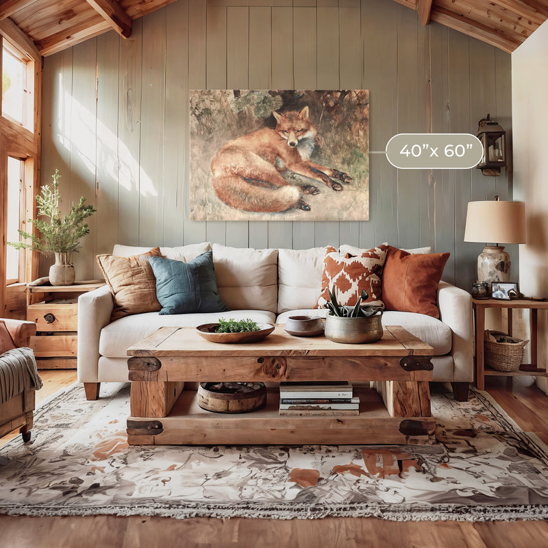 Old Masters Fox Painting - Sage and Rose Prints