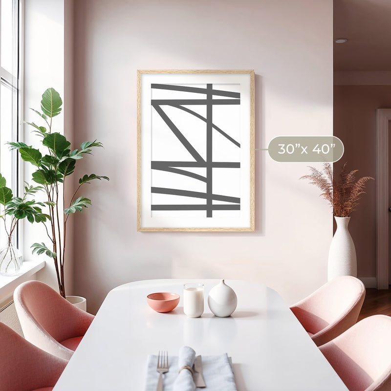 Minimalist Dove Grey Print - Sage and Rose Prints