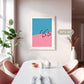 Rose Pink Retro Pool Photo No1 - Sage and Rose Prints