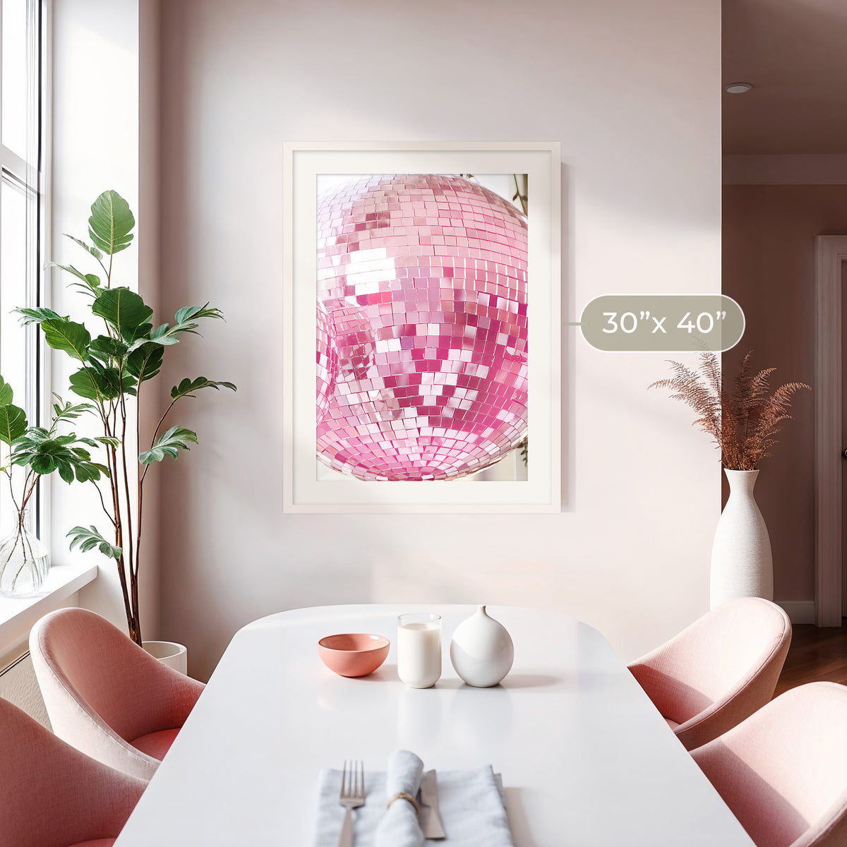 Pink Sparklecore Disco Ball Photo No1 - Sage and Rose Prints