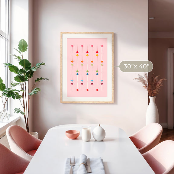 Blush Pink Lollipop Pattern Photo No1 - Sage and Rose Prints
