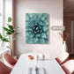 Teal Geometric Succulent Photo No1 - Sage and Rose Prints