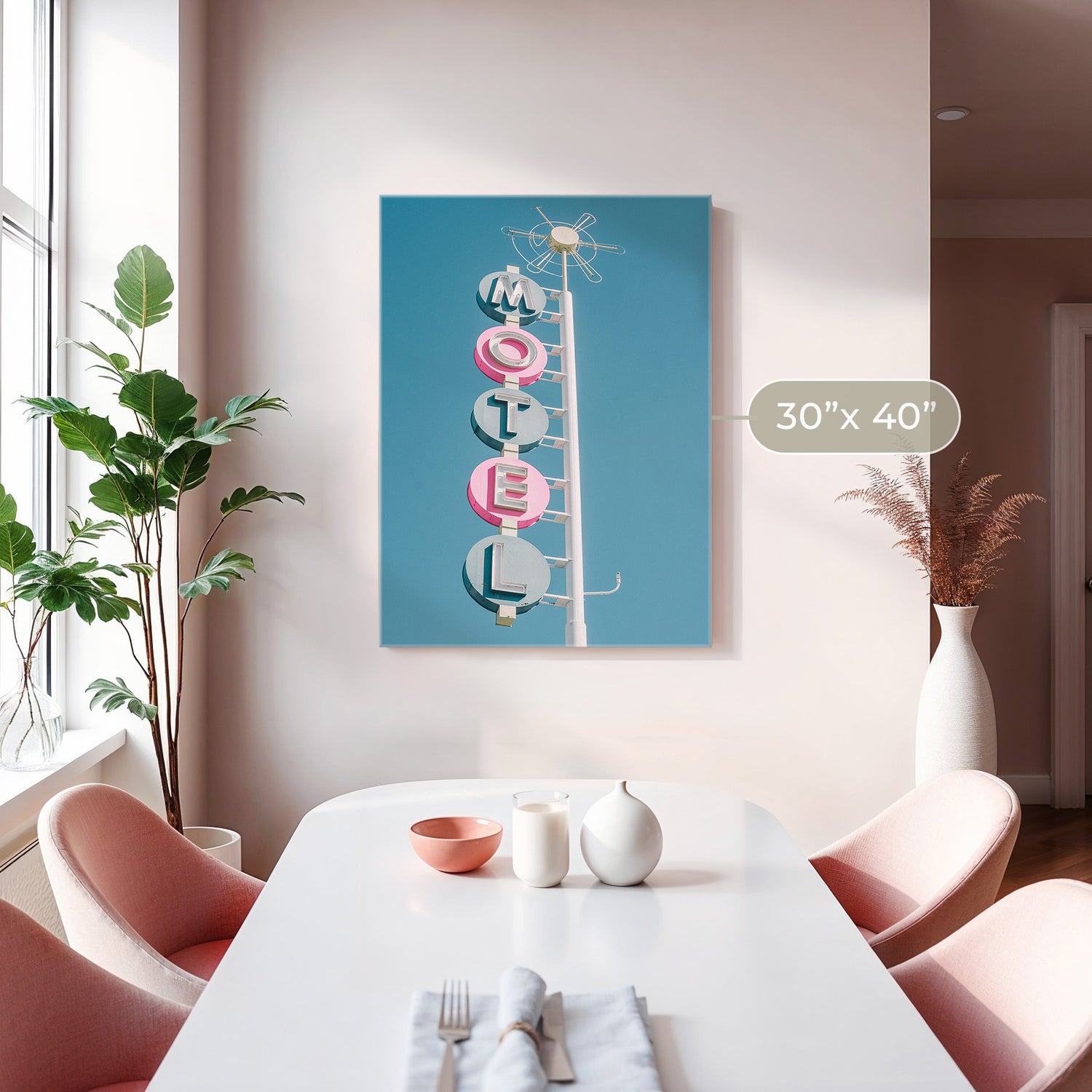 Retro Motel Pop Art Photo - Sage and Rose Prints